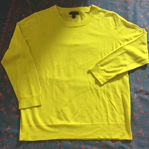 J.Crew. Yellow. Women’s Xl. Merino wool sweater.